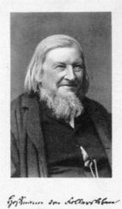 Hoffmann von Fallersleben, l’auteur de l’hymne national allemand, photo de 1872
